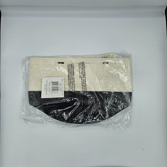 MIA MELANGE Foldable Black and White Cotton Storage Basket Plant Holder New - Picture 2 of 2